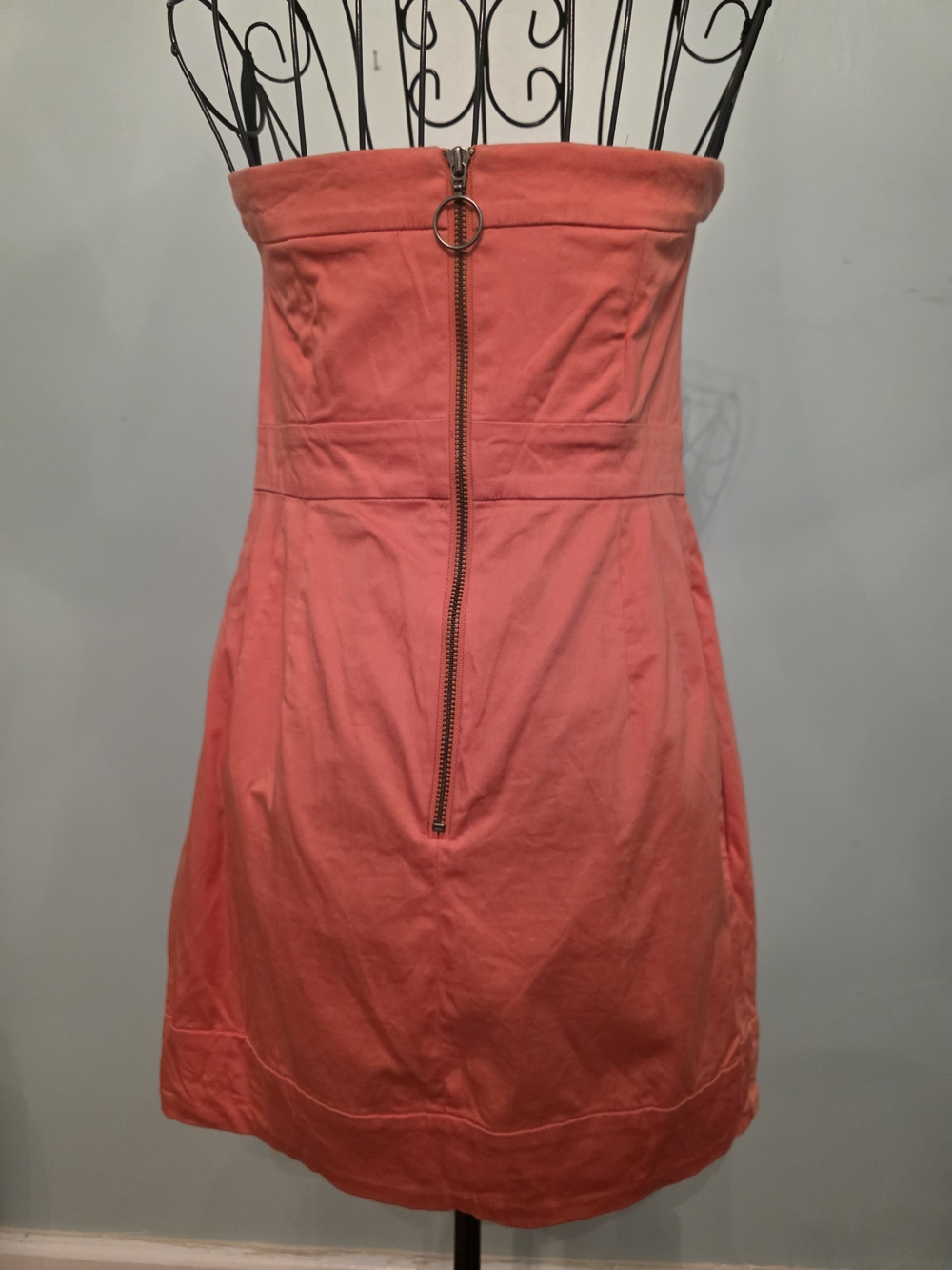 French Connection Strapless Coral Dress - Picture 2 of 8
